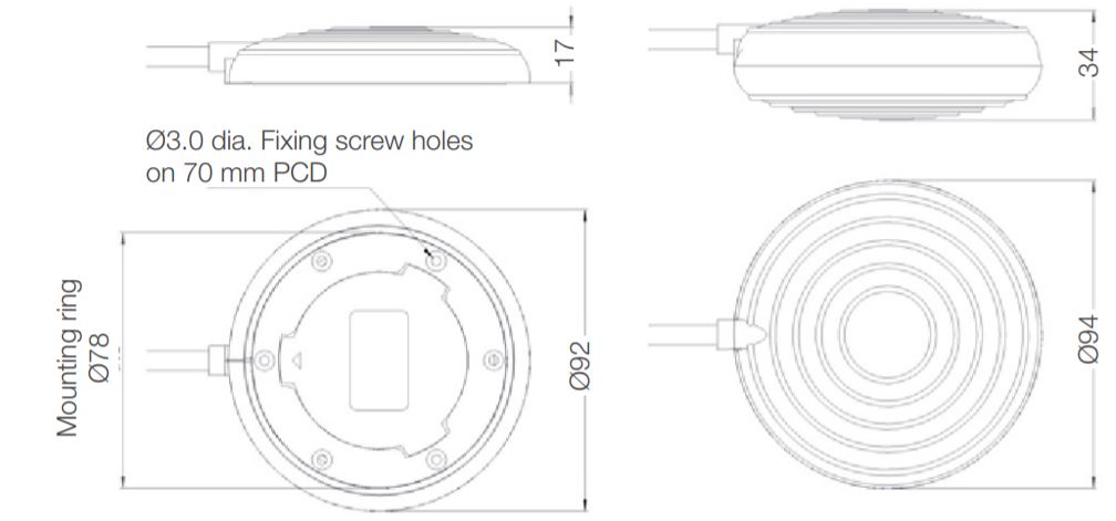 dimensions en mm du soufflet 6448