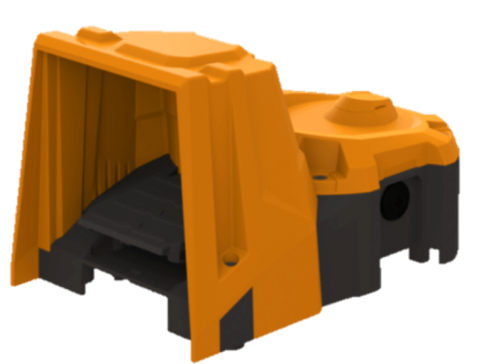 commande au pied industrielle avec capot 6256