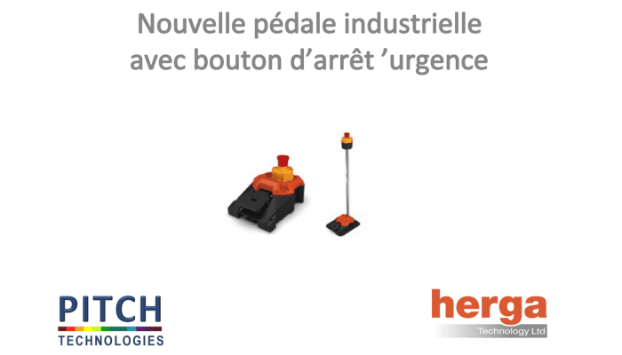pedale industrielle avec bouton d'arret d'urgence 6256 herga Technology