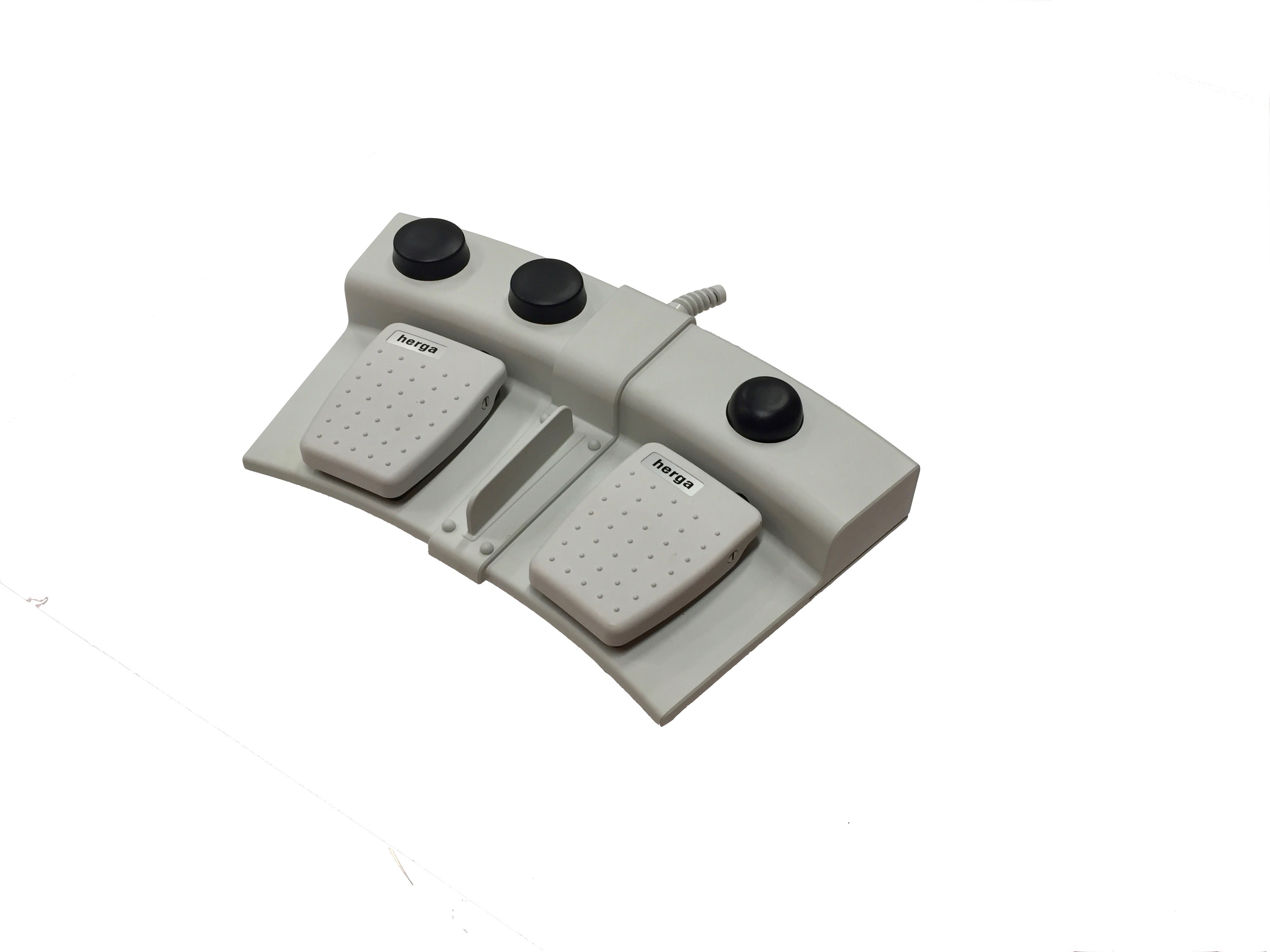 Pédale double multifonctions. Pédales médicales et industrielles.