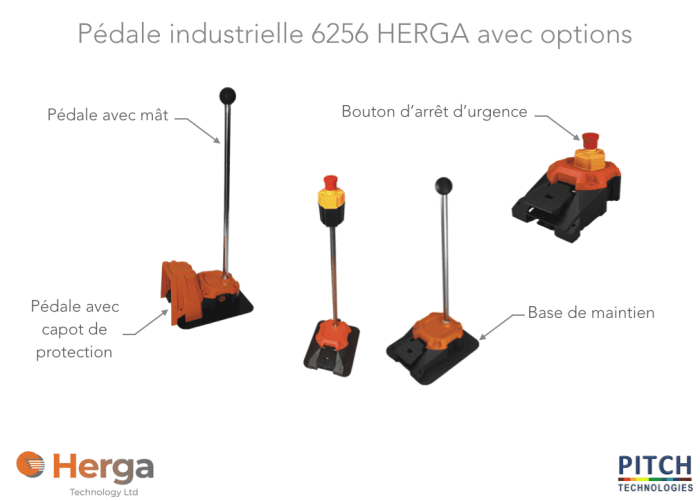 pedale industrielle herga pitch technologies 6256