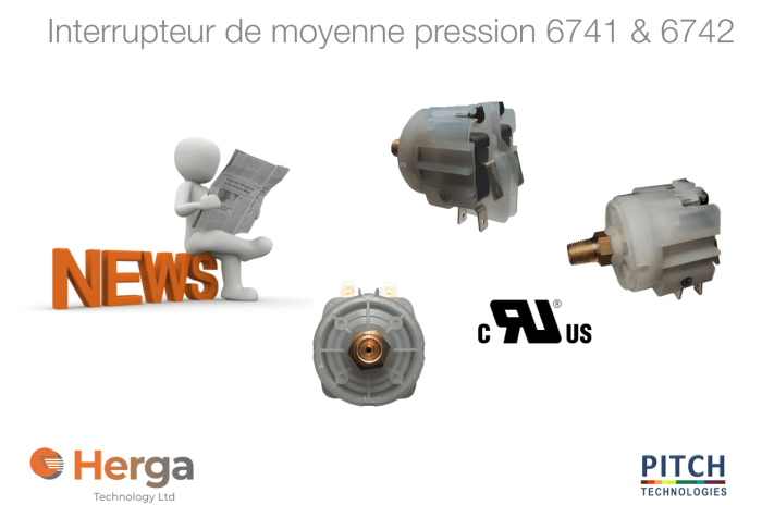 Interrupteur de moyenne pression 6741 6742