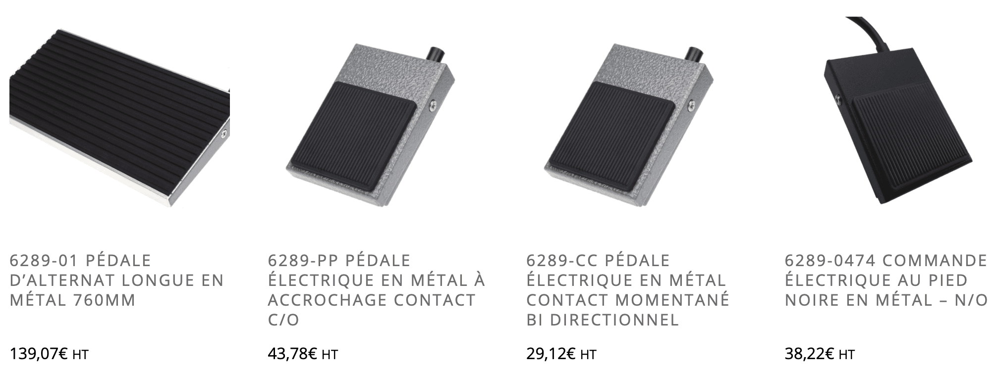 pedales metal en vente