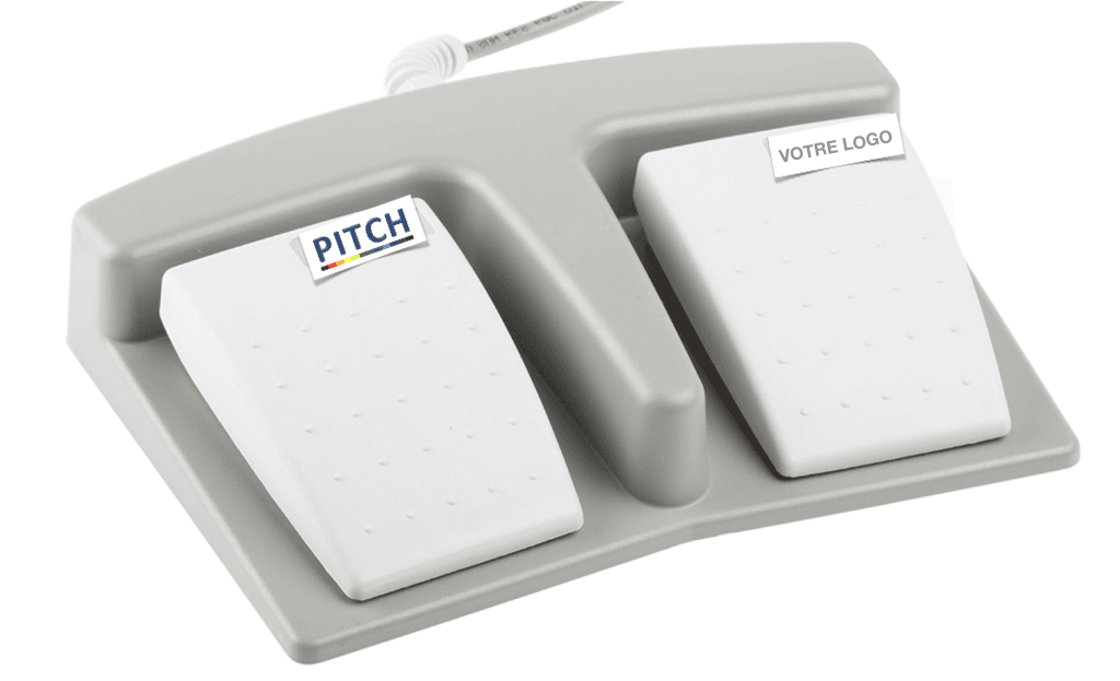 PÉDALE DOUBLE À PERSONNALISER ÉTANCHE pour fontaine 