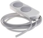 télécommande 2 gros boutons gris